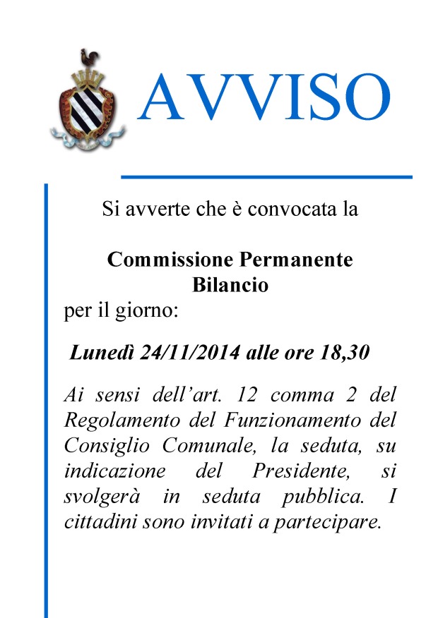 avviso - CONV.COMM.BILANCIO.24.11.14